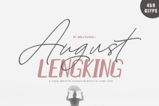 August Lengking Duo: A Script Font for Editorial Design