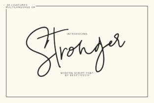 Boost Your Brand with Stronger: A Versatile Calligraphy Font