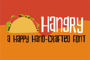 Hangry Font: A Youthful Handwritten Typeface for Crafters