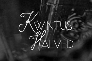 Kwintus Halved Font: Retro Charm for Handmade Products