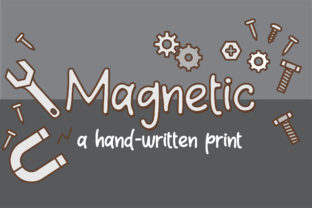 Magnetic Font: Handwritten Charm for Makers