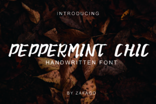 Peppermint Chic Font: Modern Handwritten Style for Brands