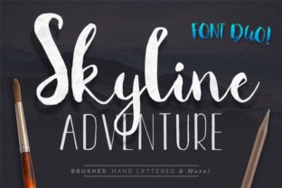 Skyline Adventure Duo: A Handmade Font for Web Design