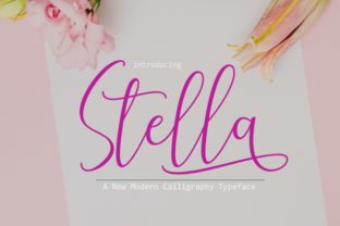 Stella Font: Elegant Modern Calligraphy for Crafters