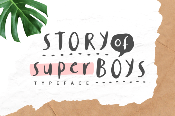 Story of Super Boys: A Playful Font for Engaging Web Designs